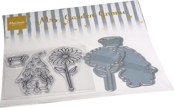 Marianne Design Stamp & Die Mrs. Garden Gnome (CS1126)