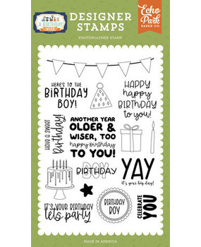Echo Park A Birthday Wish Boy Celebrate You Clear Stamps (BWB297045)