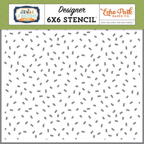 Echo Park A Birthday Wish Boy Let's Party Stencil (BWB297035)