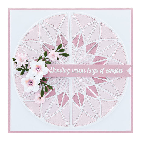 Spellbinders Home Seet Quilt Quilty Hugs Sentiments Clear Stamp (STP-156)