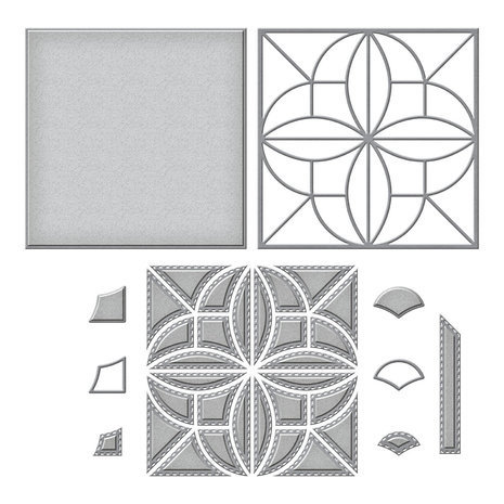 Spellbinders Home Sweet Quilt Patchwork Petals Dies (S5-537)