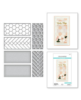 Spellbinders Home Sweet Quilt French Braid and Hexagon Panels Dies (S5-542) Spellbinders Home Sweet Quilt French Braid and Hexagon Panels Dies (S5-542)