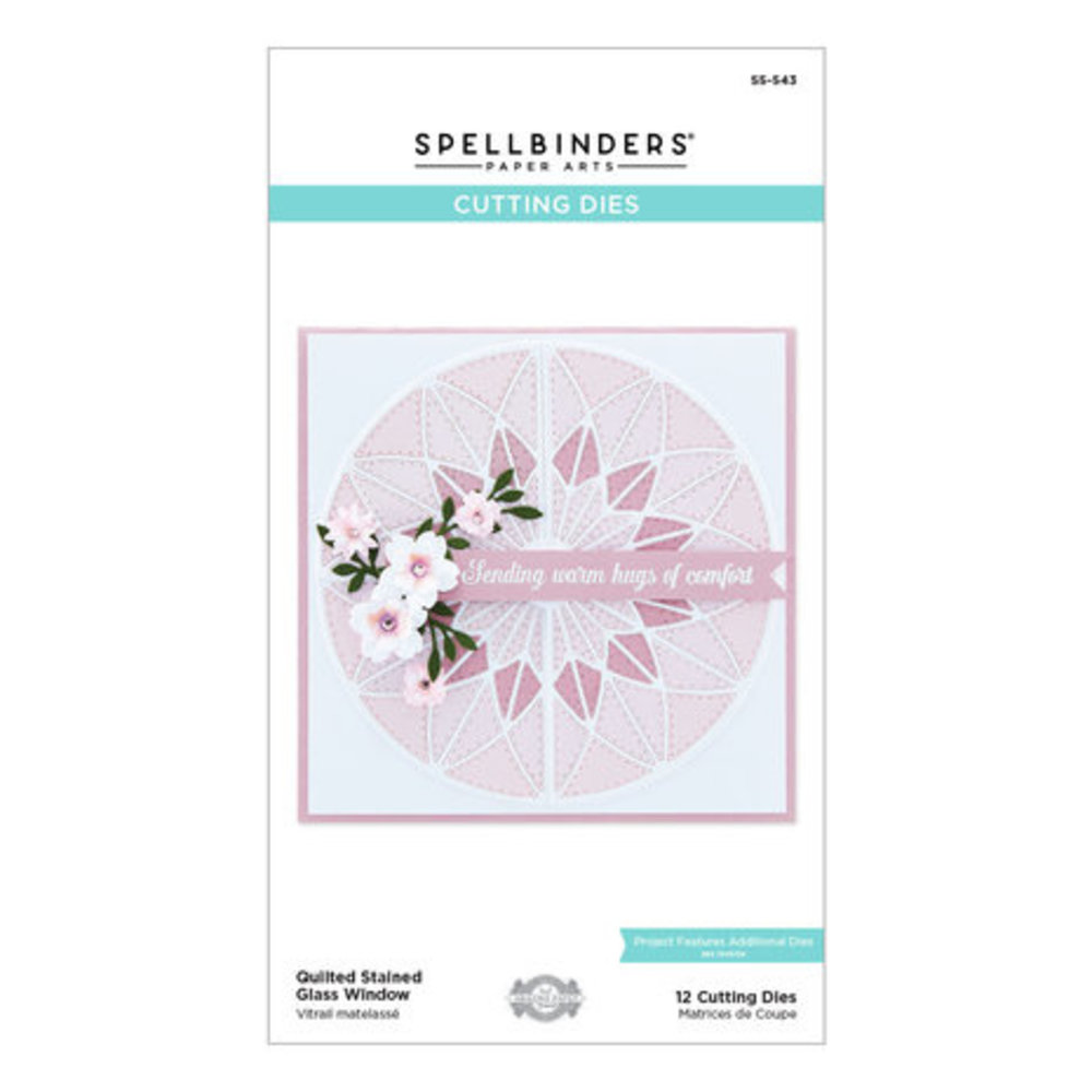 Spellbinders Home Sweet Quilt Quilted Stained Glass Window Dies (S5-543)