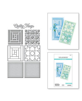 Spellbinders Home Sweet Quilt Log Cabin and Flower Mini Quilts Dies (S5-546) Spellbinders Home Sweet Quilt Log Cabin and Flower Mini Quilts Dies (S5-546)