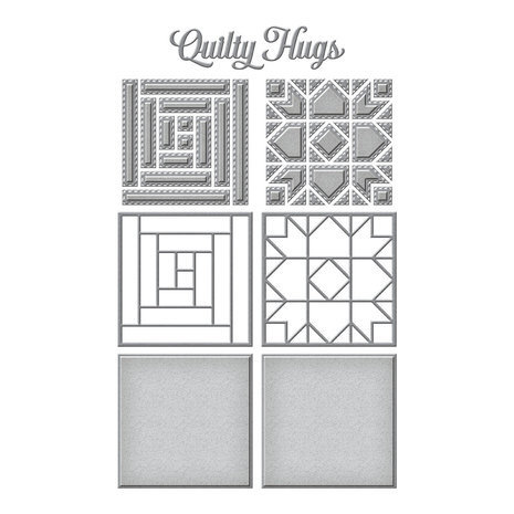 Spellbinders Home Sweet Quilt Log Cabin and Flower Mini Quilts Dies (S5-546) Spellbinders Home Sweet Quilt Log Cabin and Flower Mini Quilts Dies (S5-546)