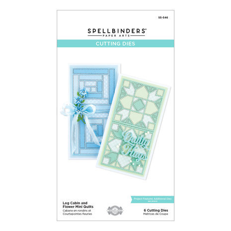 Spellbinders Home Sweet Quilt Log Cabin and Flower Mini Quilts Dies (S5-546) Spellbinders Home Sweet Quilt Log Cabin and Flower Mini Quilts Dies (S5-546)