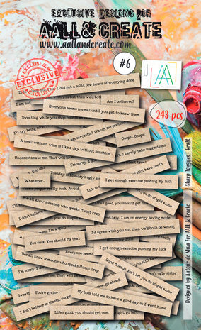 AALL and Create Ephemera Die-cuts Sharp Tongues Kraft (AALL-EP-006) AALL and Create Ephemera Die-cuts Sharp Tongues Kraft (AALL-EP-006)