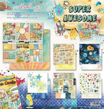 Memory Place Super Awesome 12x12 Inch Paper Pack (MP-61105) Memory Place Super Awesome 12x12 Inch Paper Pack (MP-61105)