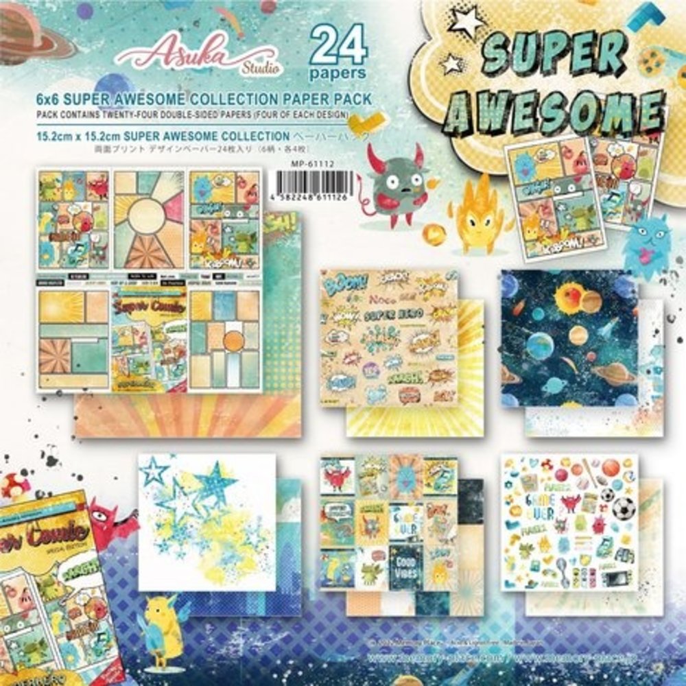 Memory Place Super Awesome 6x6 Inch Paper Pack (MP-61112) Memory Place Super Awesome 6x6 Inch Paper Pack (MP-61112)