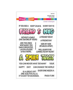 Stampendous! Friends Hugs Clear Stamps (STP-171)