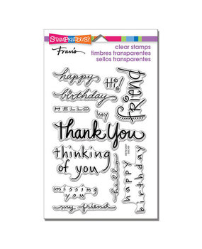 Stampendous! Happy Messages Clear Stamps (SSC109)