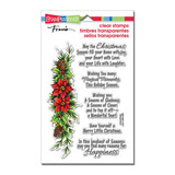 Stampendous! Poinsettia Wishes Clear Stamps (SSC1267)