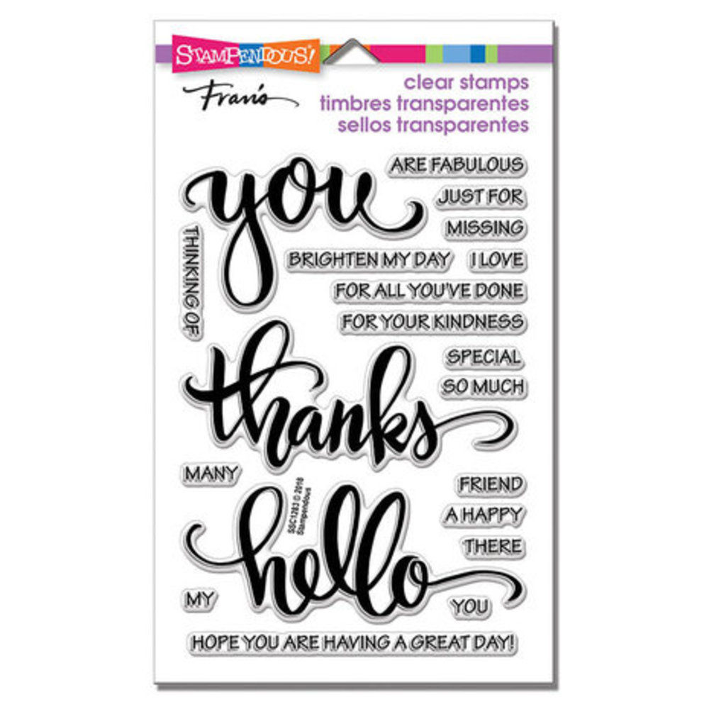 Stampendous! Big Words Thanks Clear Stamps (SSC1283) Stampendous! Big Words Thanks Clear Stamps (SSC1283)