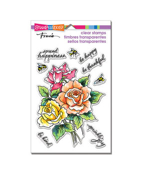 Stampendous! Roses Be Happy Clear Stamps (SSC1301)