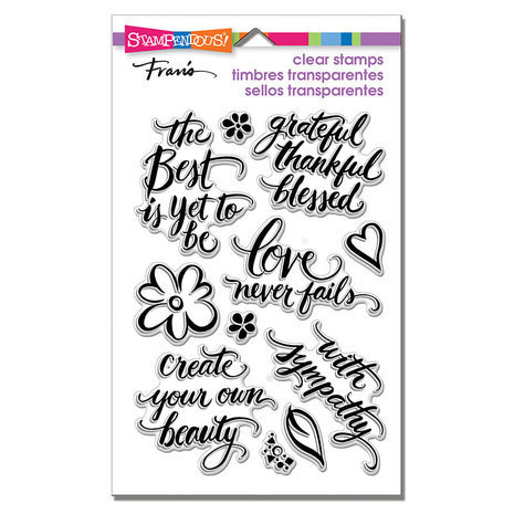 Stampendous! Script Sayings Clear Stamps (SSC1308)