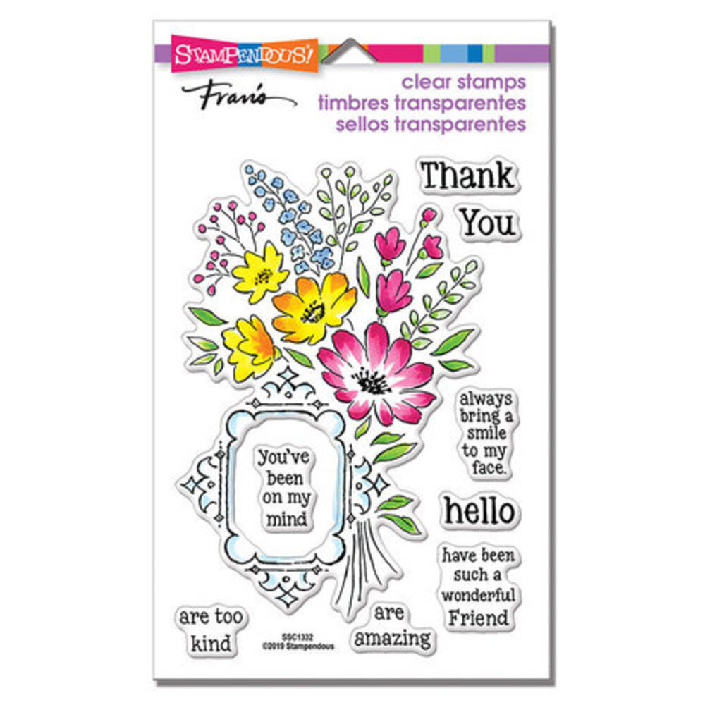 Stampendous! Floral Frame Clear Stamps (SSC1332) Stampendous! Floral Frame Clear Stamps (SSC1332)