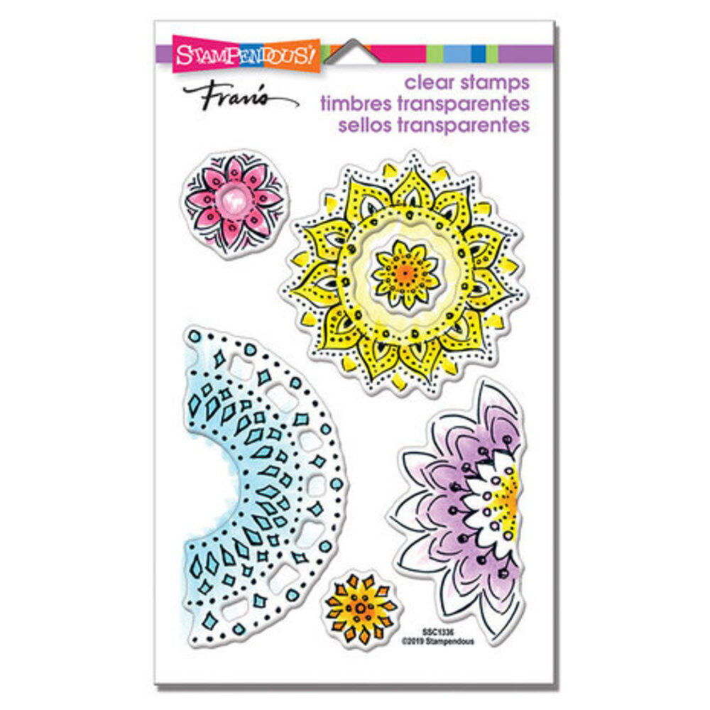 Stampendous! Floral Circles Clear Stamps (SSC1336) Stampendous! Floral Circles Clear Stamps (SSC1336)