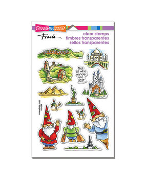 Stampendous! Gnome Travels Clear Stamps (SSC1343)