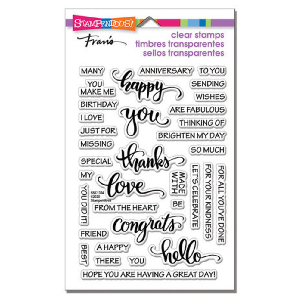 Stampendous! Every Occasion Clear Stamps (SSC1354) Stampendous! Every Occasion Clear Stamps (SSC1354)