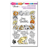 Stampendous! Puppy Frame Clear Stamps (SSC1375)