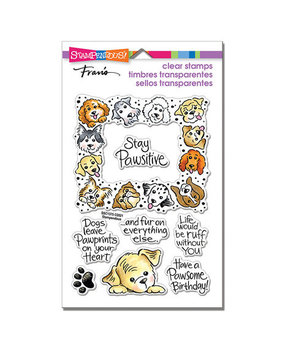 Stampendous! Puppy Frame Clear Stamps (SSC1375)