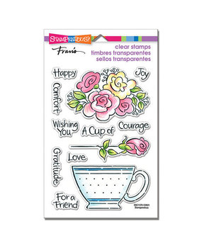 Stampendous! Pop Rose Teacup Clear Stamps (SSC1378)