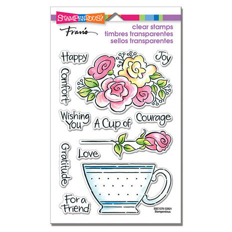 Stampendous! Pop Rose Teacup Clear Stamps (SSC1378) Stampendous! Pop Rose Teacup Clear Stamps (SSC1378)