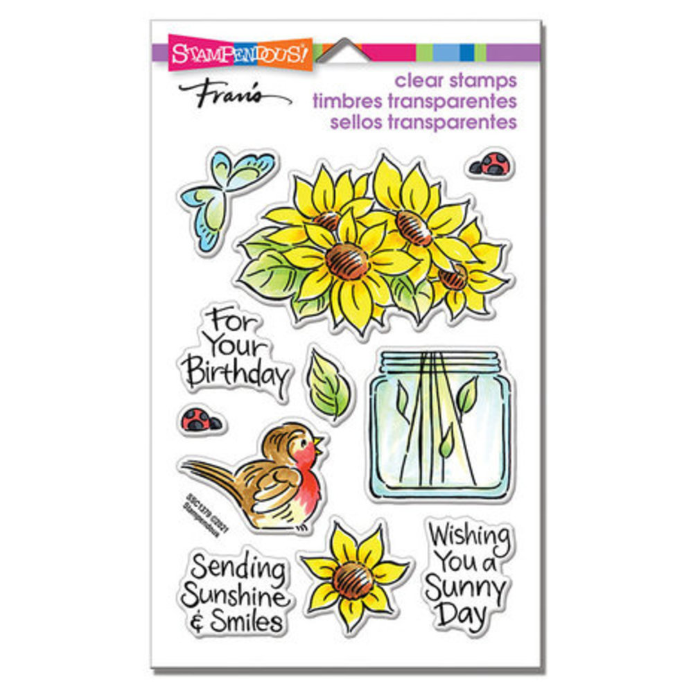 Stampendous! Pop Sunflower Clear Stamps (SSC1379) Stampendous! Pop Sunflower Clear Stamps (SSC1379)