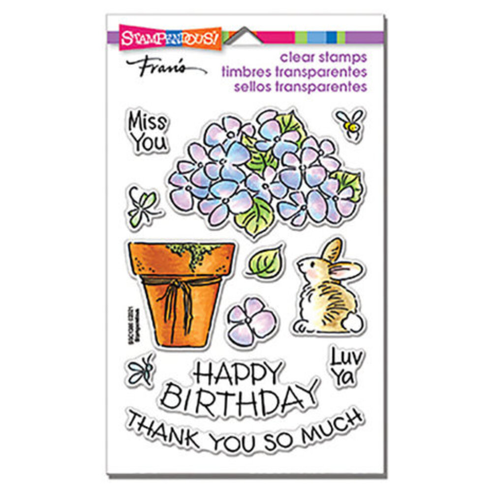 Stampendous! Pop Hydrangea Clear Stamps (SSC1380) Stampendous! Pop Hydrangea Clear Stamps (SSC1380)
