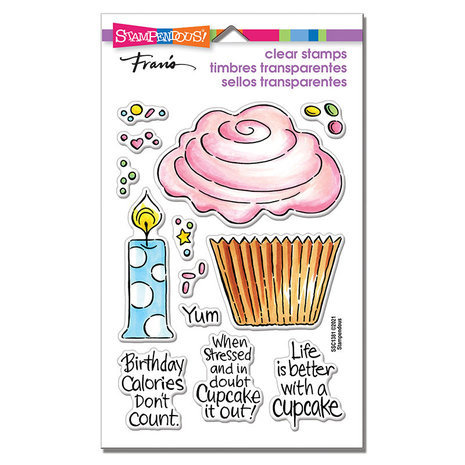 Stampendous! Pop Cupcake Clear Stamps (SSC1381) Stampendous! Pop Cupcake Clear Stamps (SSC1381)