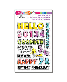 Stampendous! Hello New Year Clear Stamps (SSC1383)
