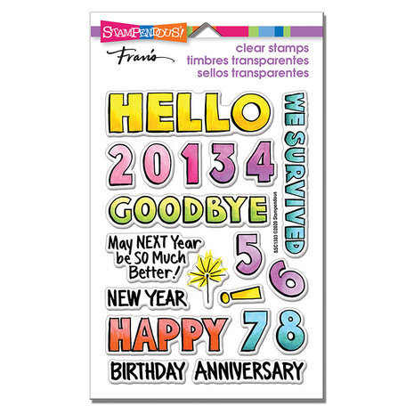 Stampendous! Hello New Year Clear Stamps (SSC1383) Stampendous! Hello New Year Clear Stamps (SSC1383)