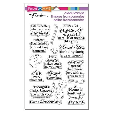 Stampendous! Laugh Every Day Clear Stamps (SSC1393)