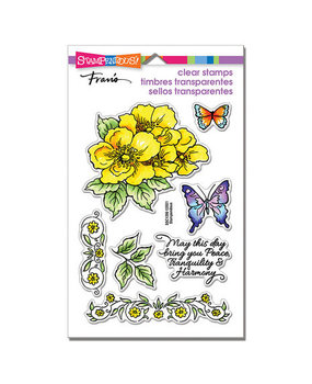 Stampendous! Tranquil Rose Frame Clear Stamps (SSC1398)