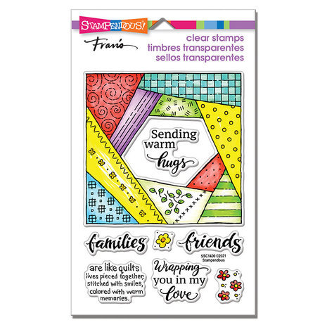 Stampendous! Quilt Hugs Clear Stamps (SSC1400) Stampendous! Quilt Hugs Clear Stamps (SSC1400)