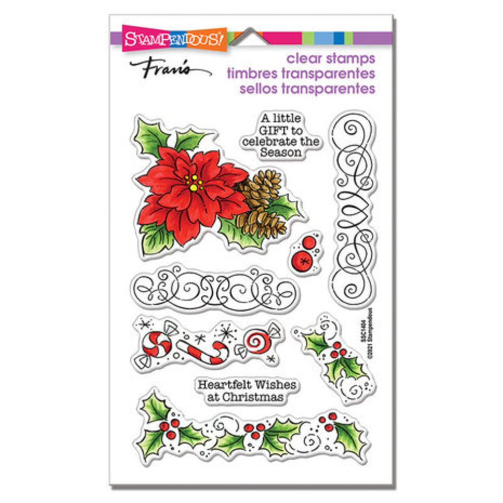Stampendous! Christmas Frame Clear Stamps (SSC1404) Stampendous! Christmas Frame Clear Stamps (SSC1404)