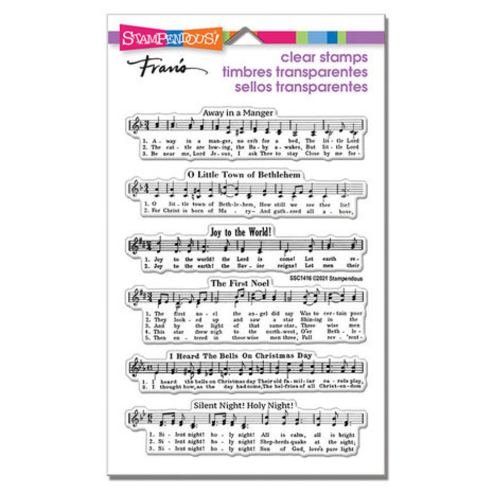 Stampendous! Caroling Music Clear Stamps (SSC1416) Stampendous! Caroling Music Clear Stamps (SSC1416)