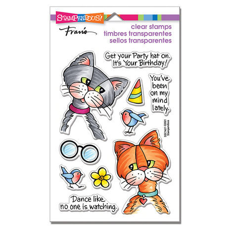 Stampendous! Cat Friends Clear Stamps (SSC1431) Stampendous! Cat Friends Clear Stamps (SSC1431)