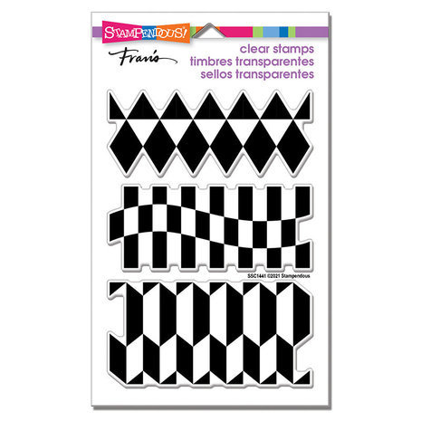 Stampendous! Geo Borders Clear Stamps (SSC1441) Stampendous! Geo Borders Clear Stamps (SSC1441)