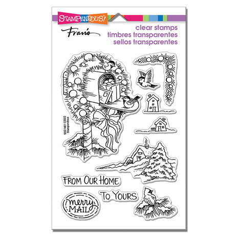 Stampendous! Mailbox Wreath Clear Stamps (SSC1461)