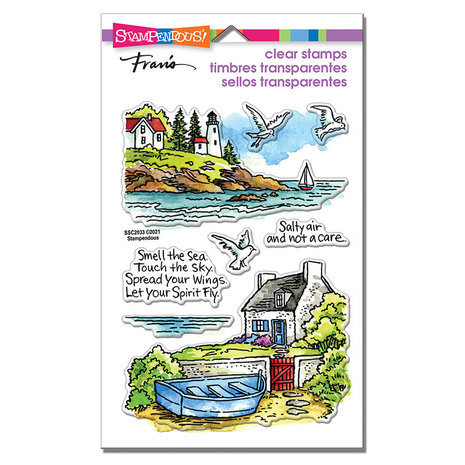 Stampendous! Lighthouse Cottage Clear Stamps (SSC2033) Stampendous! Lighthouse Cottage Clear Stamps (SSC2033)