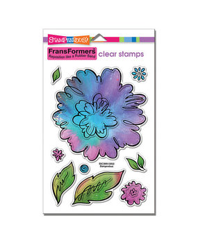 Stampendous! Peony Clear Stamps (SSC3009)