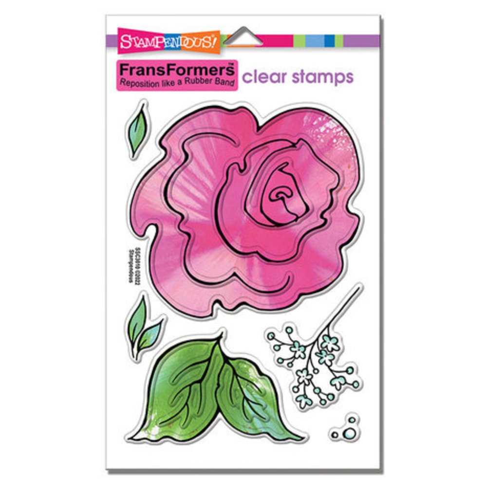 Stampendous Rose Clear Stamps (SSC3010) - Paperpads.nl