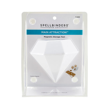 Spellbinders Main Attraction Magnetic Storage Tool White (T-030) Spellbinders Main Attraction Magnetic Storage Tool White (T-030)