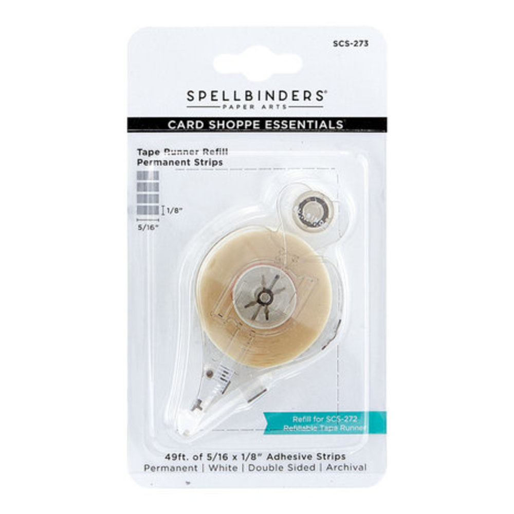 Spellbinders Tape Runner Refill Permanent Adhesive Strips (SCS-273) Spellbinders Tape Runner Refill Permanent Adhesive Strips (SCS-273)