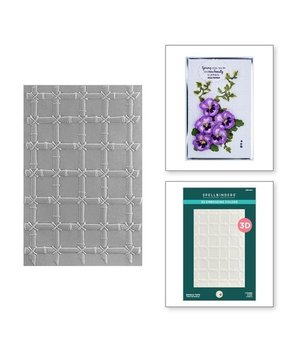 Spellbinders Painter's Garden Bamboo Trellis 3D Embossing Folder (E3D-044) Spellbinders Painter's Garden Bamboo Trellis 3D Embossing Folder (E3D-044)