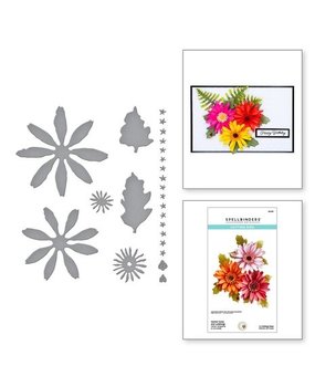 Spellbinders Painter's Garden Gerber Daisy and Ladybugs Dies (S5-531)