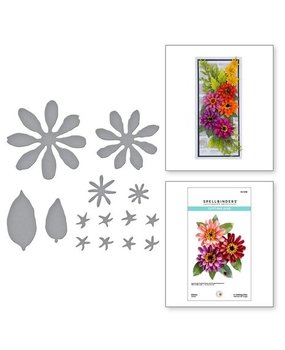 Spellbinders Painter's Garden Zinnia Dies (S4-1236)