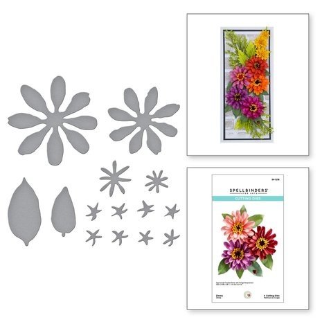 Spellbinders Painter's Garden Zinnia Dies (S4-1236)