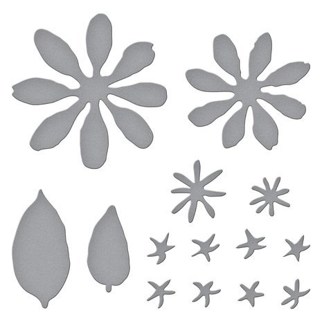 Spellbinders Painter's Garden Zinnia Dies (S4-1236)